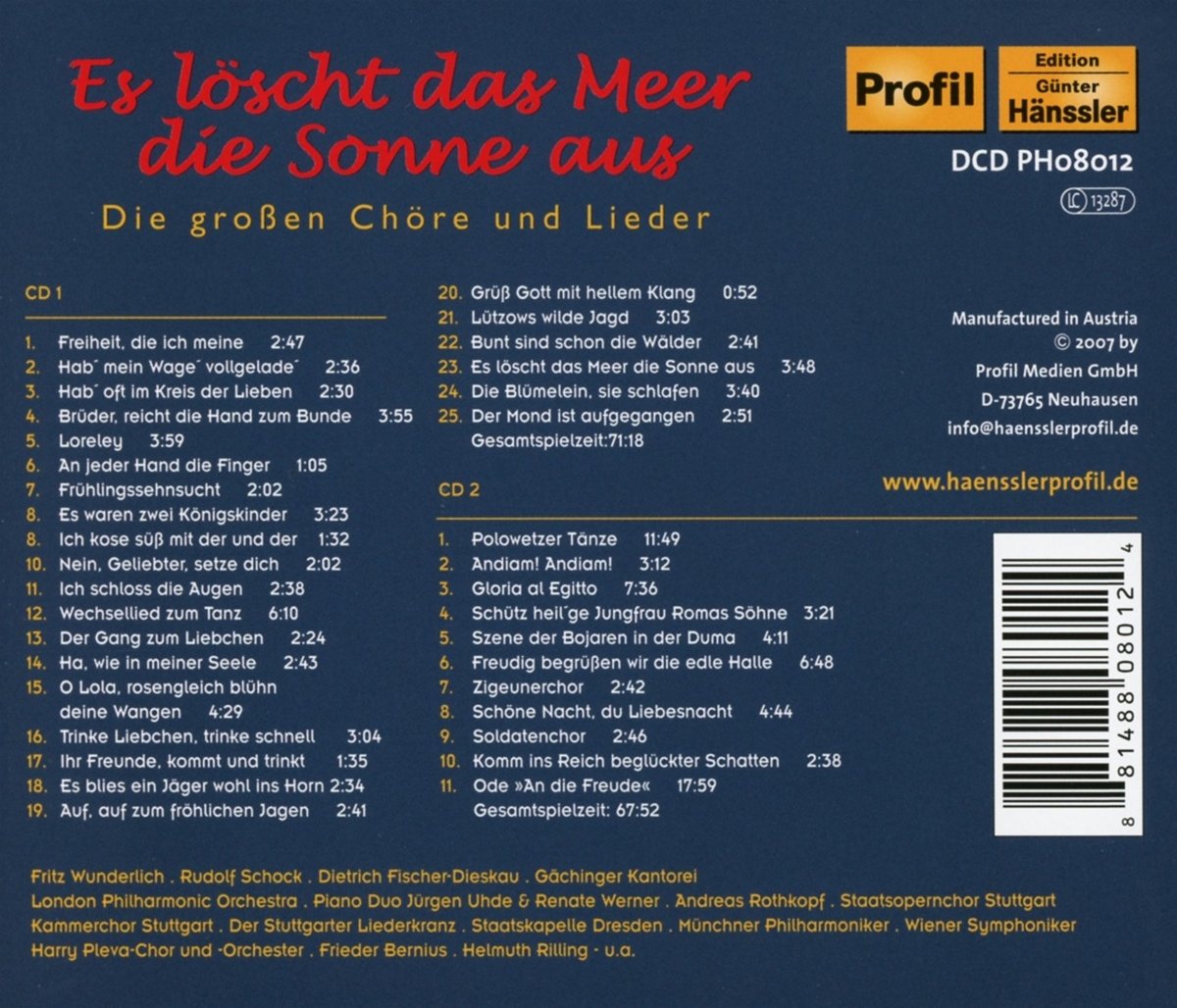 Es Loescht Das Meer Die S