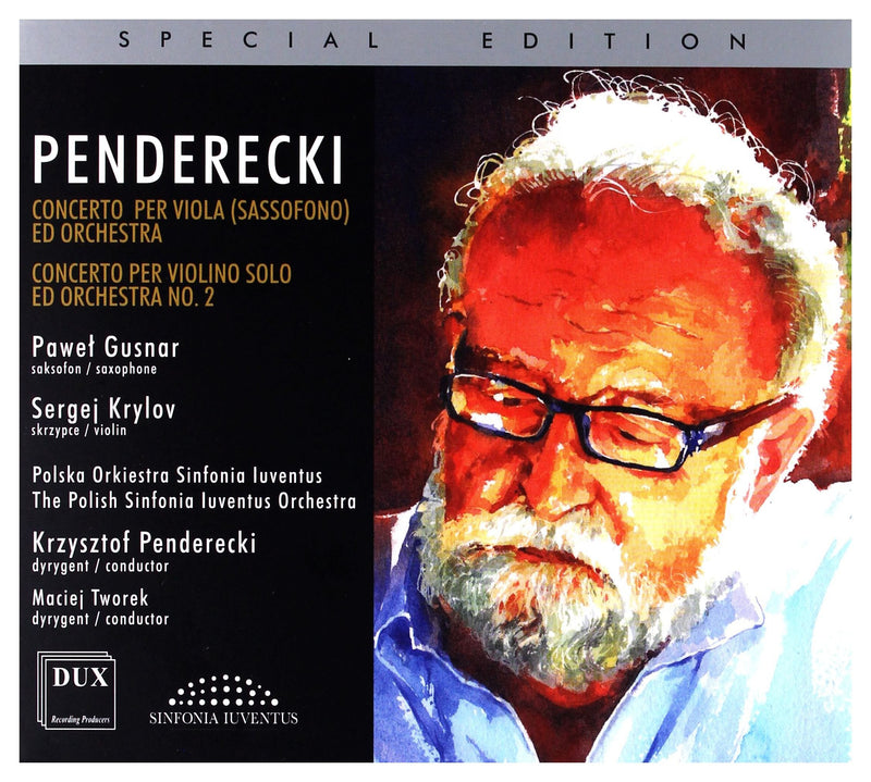 Penderecki: Concerto Per Viola (Sassofono) Ed Orchestra/...