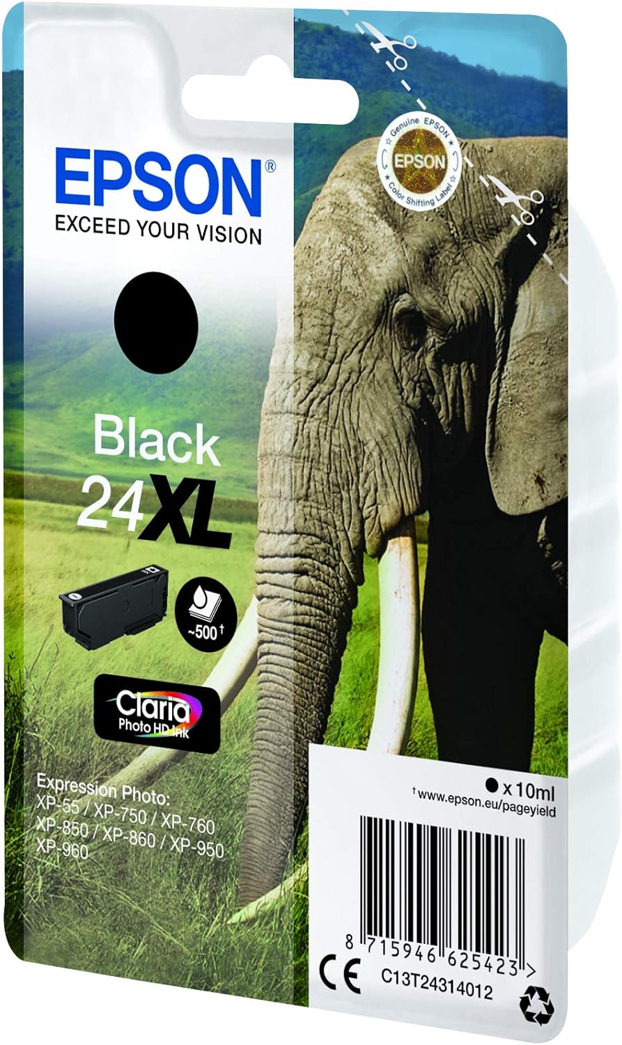 Epson C13t24314010, Cartuccia D Inchiostro Categoria Predefinita, Nero, XL