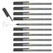 edding 55 - fineliner - black - 10 pens - 0.3 mm nib - colour pen for writing, drawing, underlining, illustrating - for children and adults, at school and in the home or office
