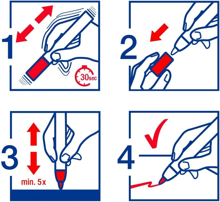 edding 750 paint marker - gold - 10 pens - round tip 2-4 mm - paint marker for marking and labelling metal, glass, rocks or plastic - heat-resistant, permanent, smudge-proof and waterproof