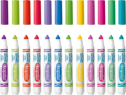 Crayola 58 – 8335 – The Lavabilissimi 12 Markers, tip Maxi, Tropical ...