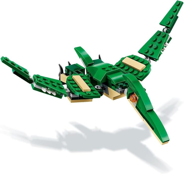 LEGO Creator 3in1 Machtige dinosaurussen Speelgoed Model met Dino Figuren van een T. rex, Triceratops en Pterodactylus, Verjaardagscadeau-idee voor Kinderen 31058