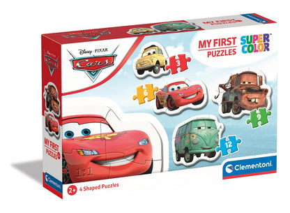 Clementoni - 20804 - My first puzzle - Cars - 3-6-9-12 Pieces - Disney