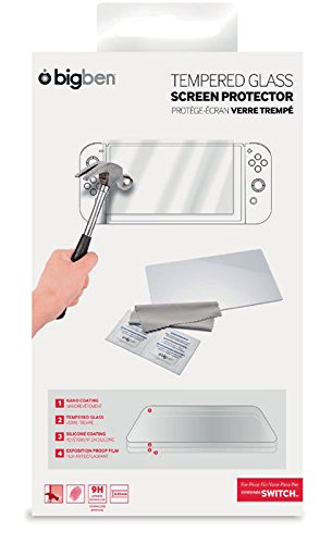 NONAME Nintendo Switch - Tempered Glass Screen Protector (Bilschirmschutz & Reinigungstuch