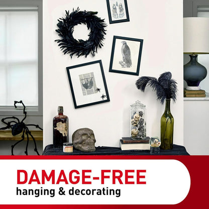 Command Large Picture Hanging Strips - 4 Pairs (8 Strips) Adhesive Strips, Black - Damage Free Hanging - For Posters, Pictures, Frames and Mirrors, Wall Décor and Signs - Holds up to 7.2kg