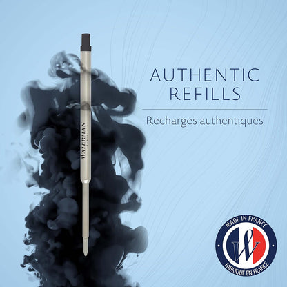 Parker Jotter Ballpoint Pen | Bond Street Black with Chrome Trim | Medium Point Blue Ink