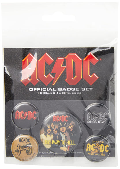 AC/DC Logo Unisex Set Insignia multicolor