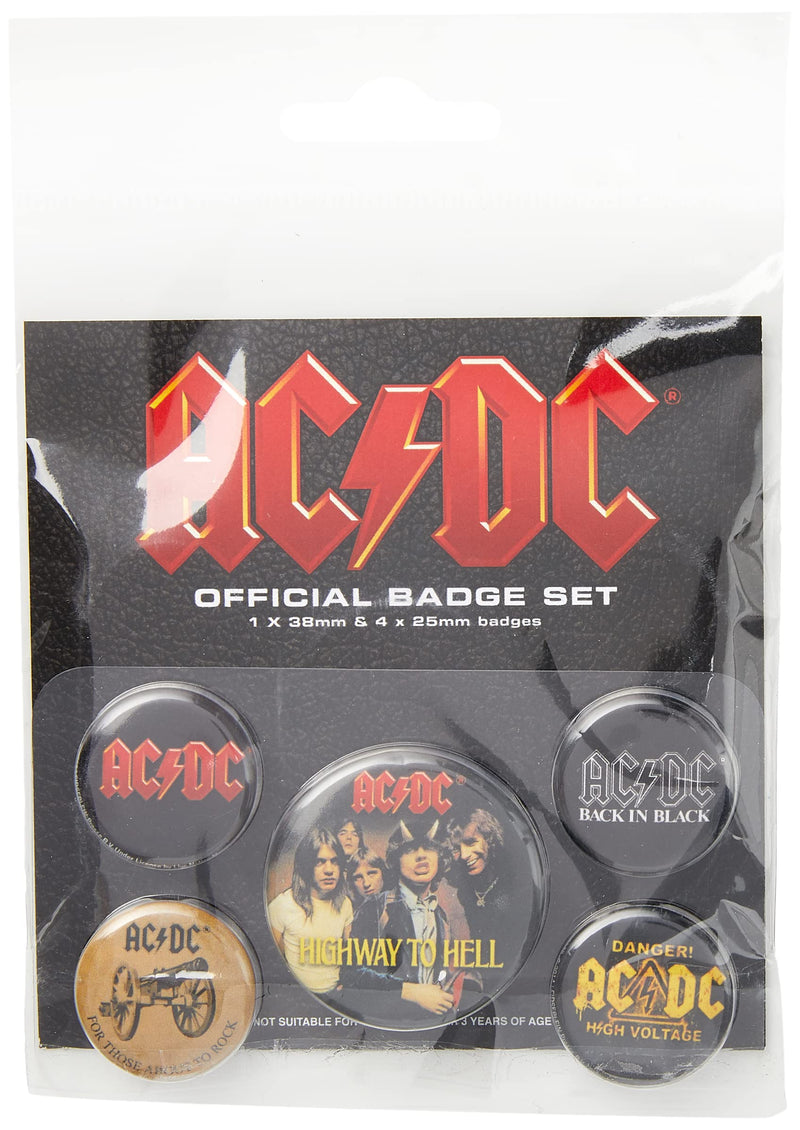 AC/DC Logo Unisex Set Insignia multicolor