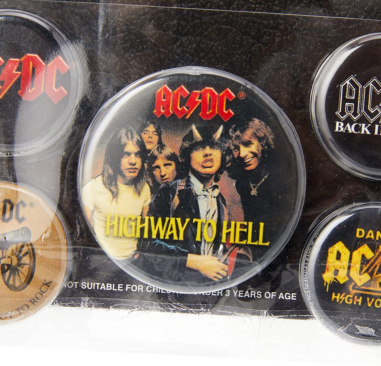 AC/DC Logo Unisex Set Insignia multicolor