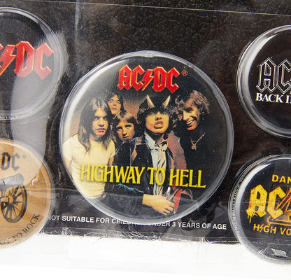 AC/DC Logo Unisex Set Insignia multicolor