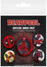 Deadpool Set of 5 Pin Badges Pack Cartoon Film Animation Official Marvel