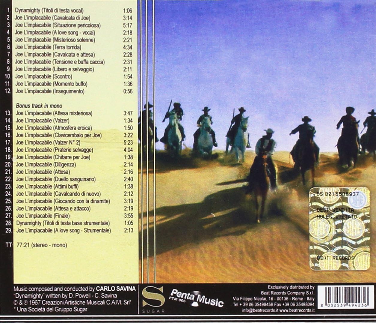 Joe L'Implacabile Original Soundtrack