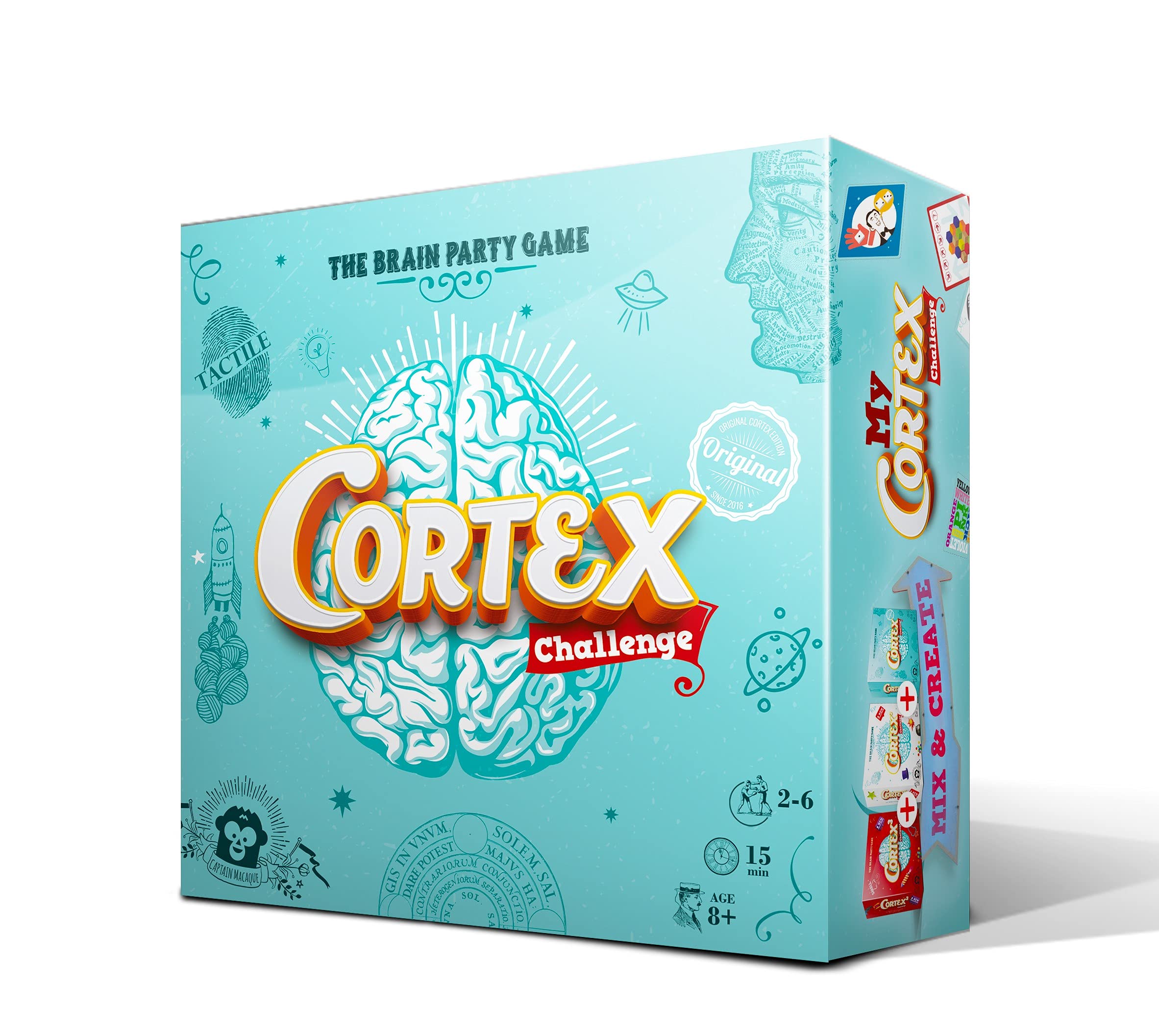 Zygomatic | Cortex Challenge | Card Game | Ages 8+ | 2-6 Players | 15 Minutes Playing Time