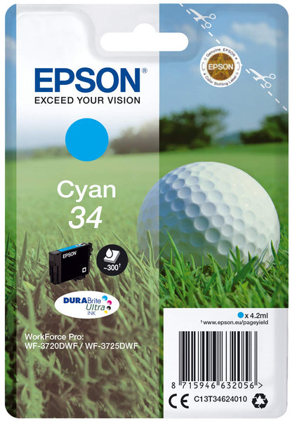 Epson Original 34 Tinte Golfball (WF-3720DWF, WF-3725DWF