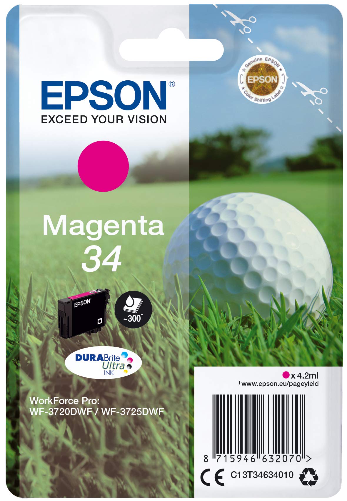 Epson 235M514 Original 34 Tinte Golfball (WF-3720DWF, WF-3725DWF