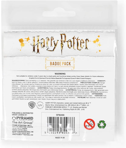 Pyramid International BP80486 Harry Potter Gryffindor Badge, Multi-Colour, 1x38 mm & 4x25 mm