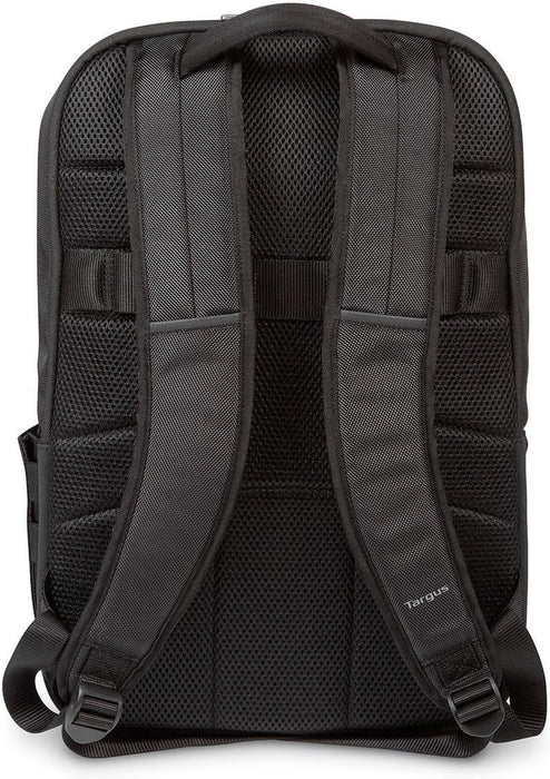 Targus CitySmart Advanced Travel Business Commuter Laptop Backpack with Multiple Pockets, Back Panel Support, Trolley Strap, Protective Sleeve fits 12.5-15.6-Inch Laptop, Black/Grey (TSB912EU