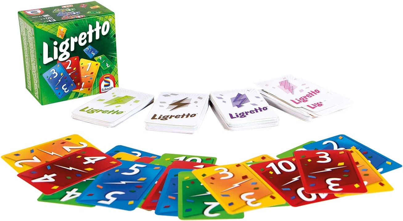 Schmidt | Ligretto Green | Card Game | Ages 8+ | 2 to 4 Players | 15 mins Minutes Playing Time