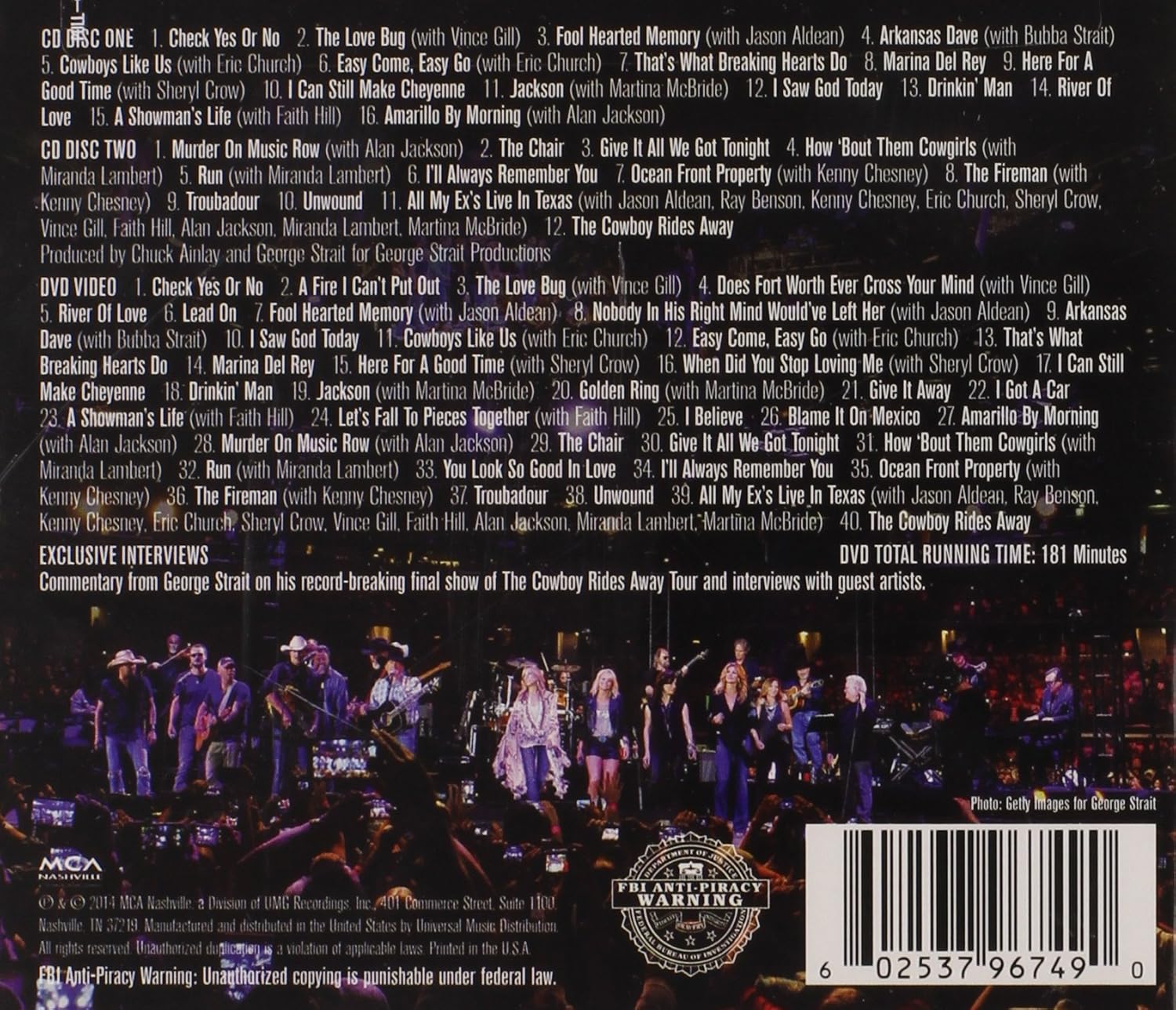 The Cowboy Rides Away: Live From AT&T Stadium (CD+DVD)