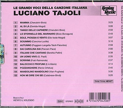Le Grandi Voci Della Canzone Italiana