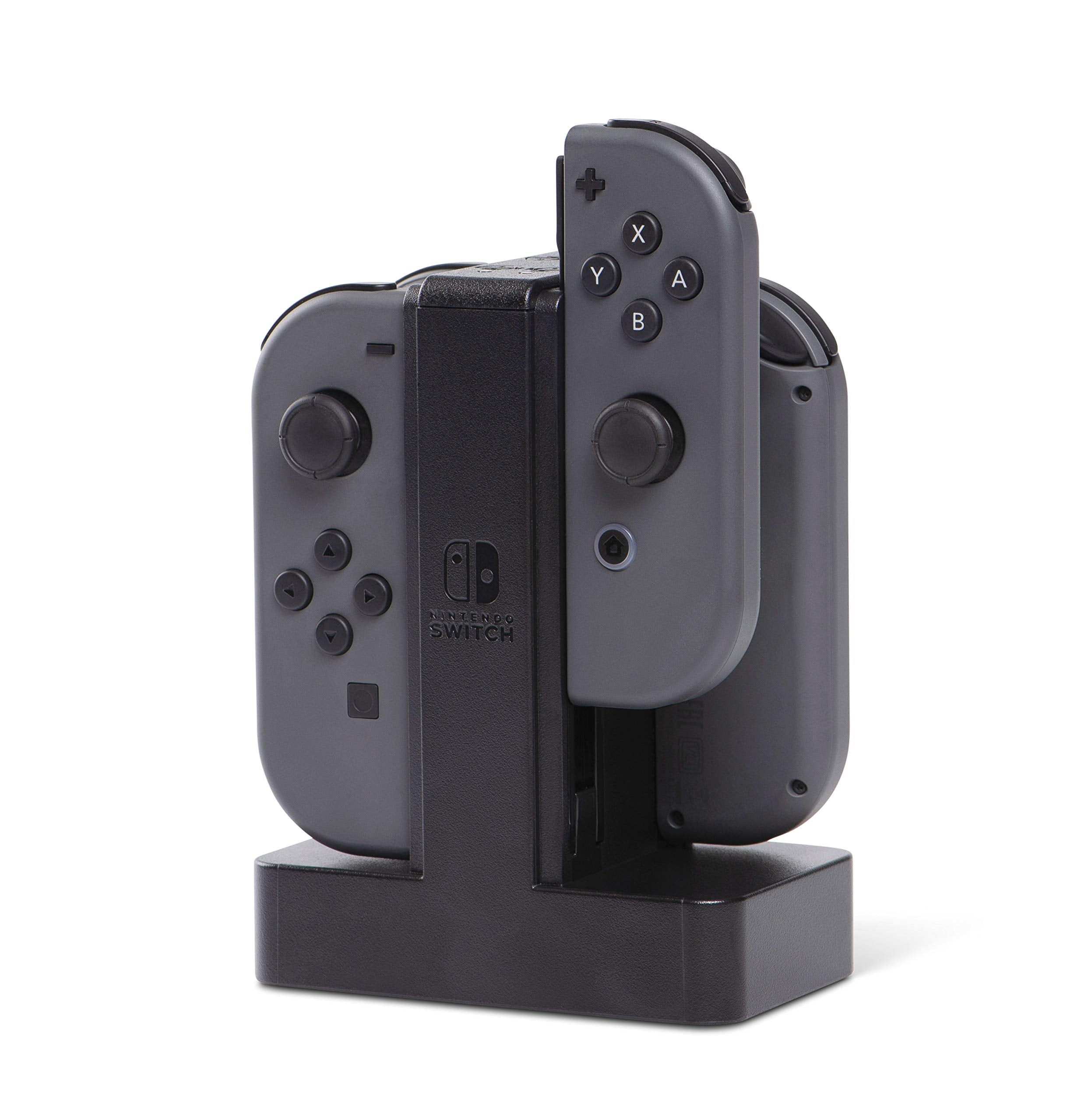 PowerA Charging Station for Nintendo Switch Joy Con Controllers - Nintendo Licensed Black Grey