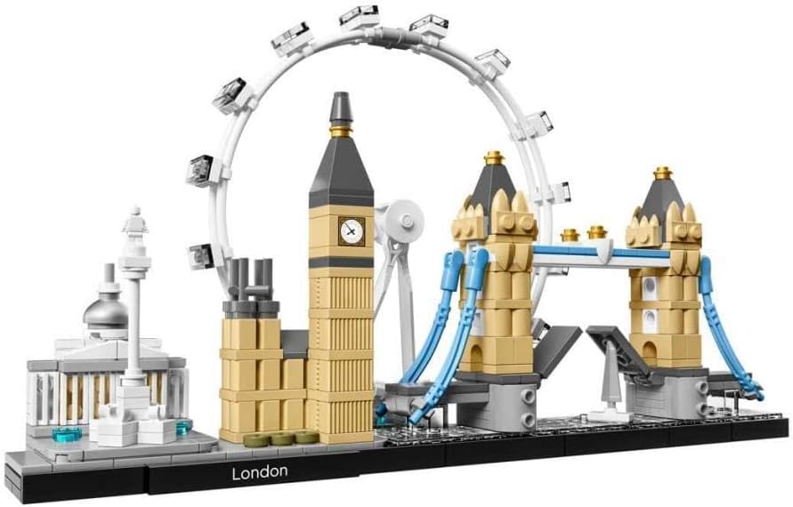 LEGO Architecture Skyline Model Building Set, Model Kit Featuring London Eye, Big Ben, Tower Bridge, Office Home Décor, Collectible Gift Idea for Men, Women and Teens 21034