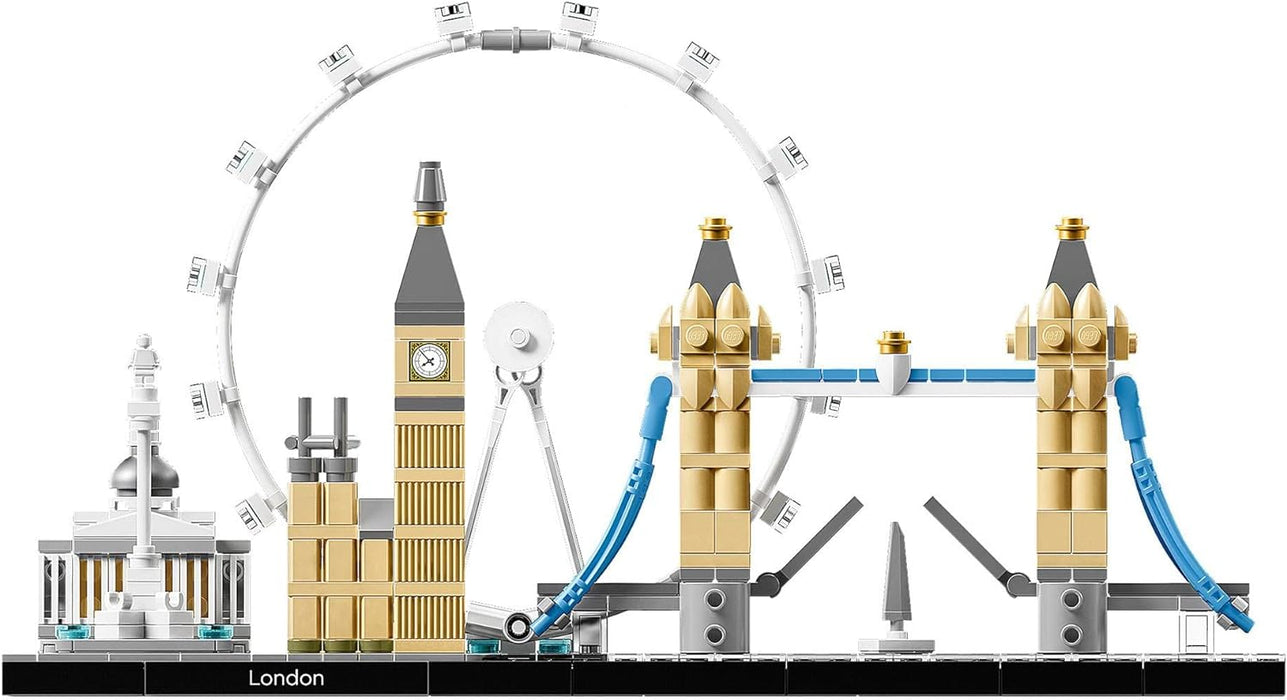 LEGO Architecture Skyline Model Building Set, Model Kit Featuring London Eye, Big Ben, Tower Bridge, Office Home Décor, Collectible Gift Idea for Men, Women and Teens 21034