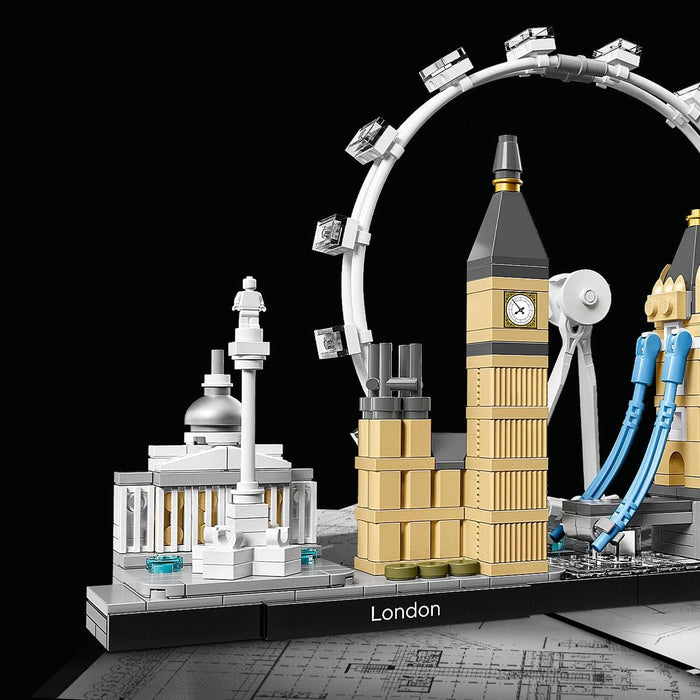 LEGO 21034 Architecture Skyline Model Building Set, London Eye, Big Ben, Tower Bridge Collection, Office Home Décor, Collectible Valentine's Day Treat, Gifts for Men, Women, Him or Her London Skyline