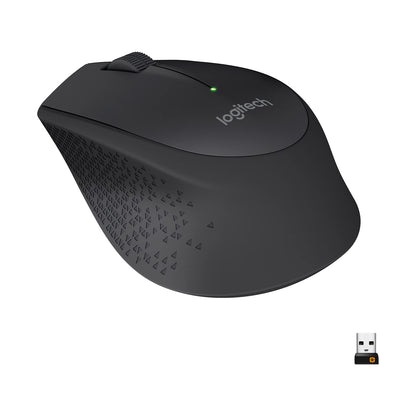 Logitech M280 Wireless Mouse, 2.4 GHz with USB Nano Receiver, 1000 DPI Optical Tracking, 3 Buttons, 18 Month Battery, Compatible with PC, Mac, Laptop, Chromebook