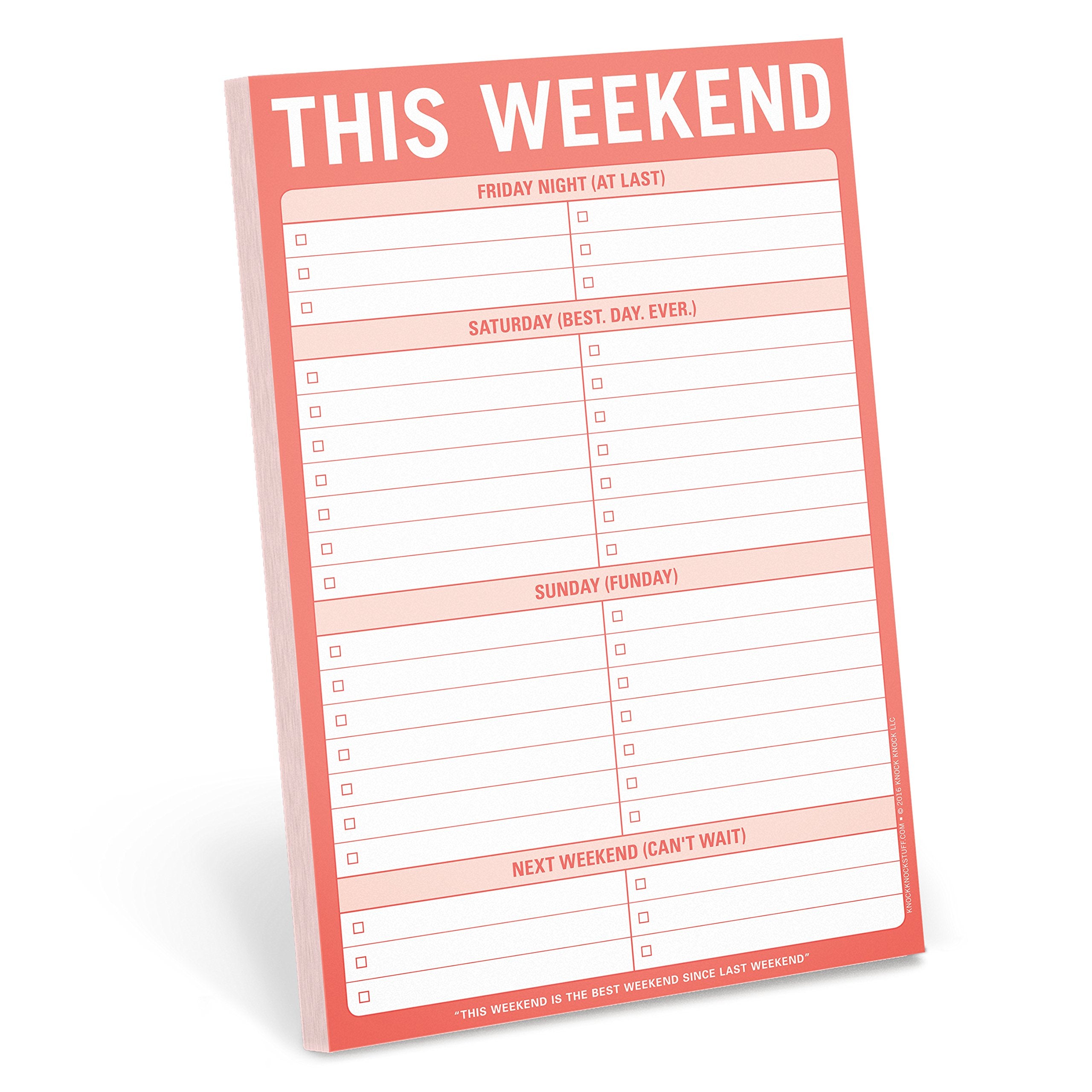 Knock Knock This Weekend Pad