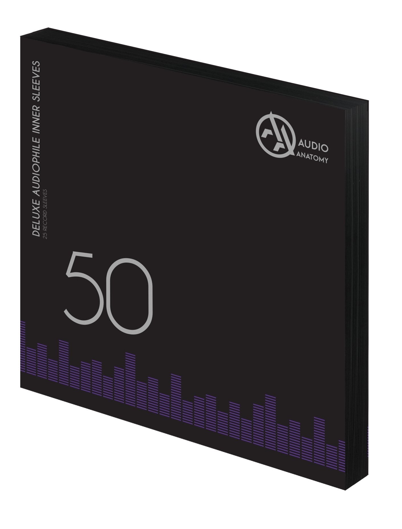 Audio Anatomy Vinyl-Inner Sleeves 12“ - black, 50 pieces