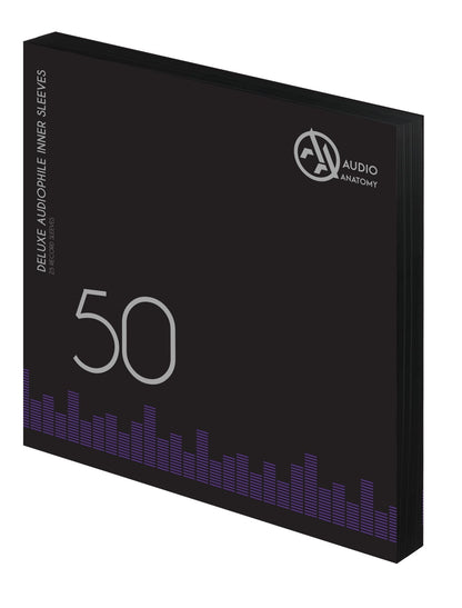 Audio Anatomy Vinyl-Inner Sleeves 12“ - black, 50 pieces