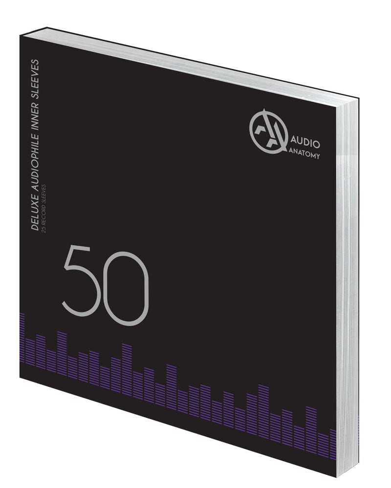 Audio Anatomy Fundas interiores 12" para vinilo; - Blanco, 50 piezas 50 blanco, Audio Anatomy Vinyl binnenhoezen 12" - wit, 50 stuks, Audio Anatomy Vinyl-Innenhüllen 12" - Weiß, 50 Stück, 50 WHITE LP - 12 INCH INNER SL