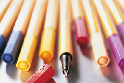 Fineliner - STABILO point 88 - Pack of 15 - Assorted Colours including 5 Neon Colours