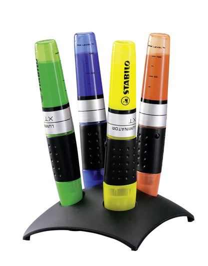 Highlighter - STABILO LUMINATOR - Deskset of 4 - Yellow, Green, Blue, Orange