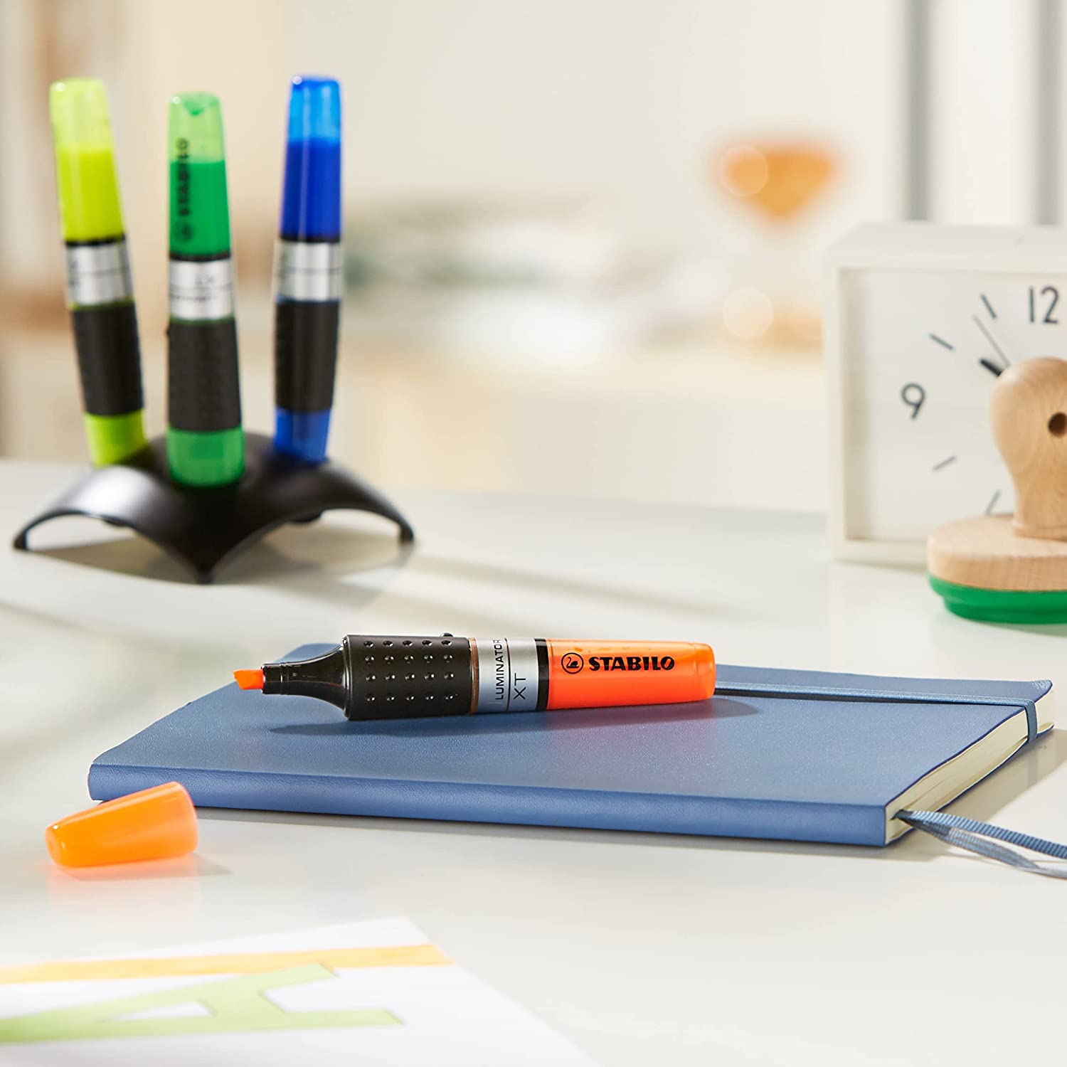 Highlighter - STABILO LUMINATOR - Deskset of 4 - Yellow, Green, Blue, Orange