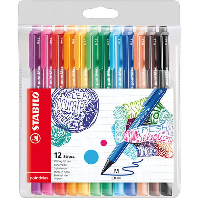 Fineliner - STABILO pointMax - Pack of 12