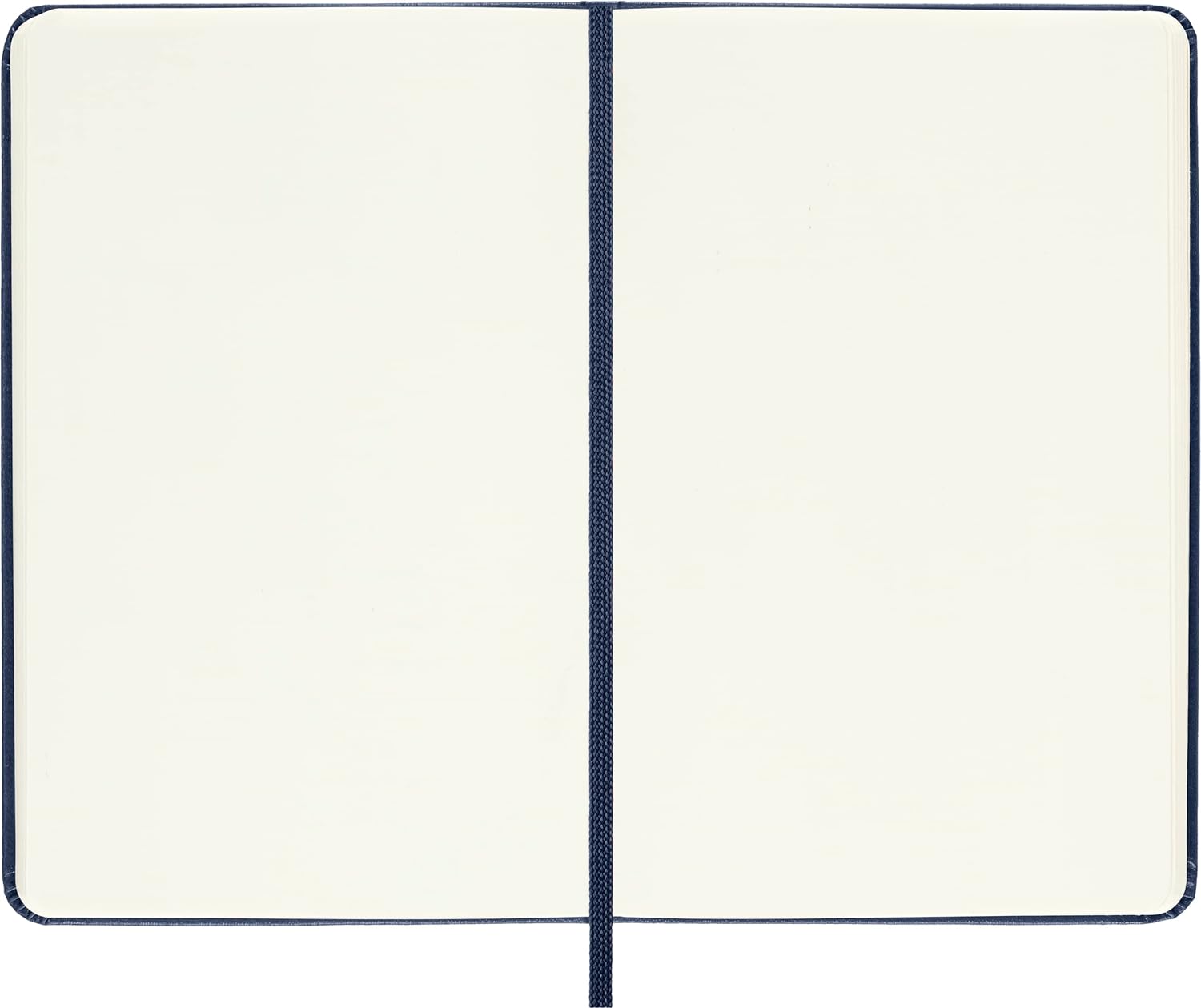 Moleskine Classic Plain Paper Notebook, Hard Cover and Elastic Closure Journal, Color Sapphire Blue, Size Pocket 9 x 14 cm, 192 Pages