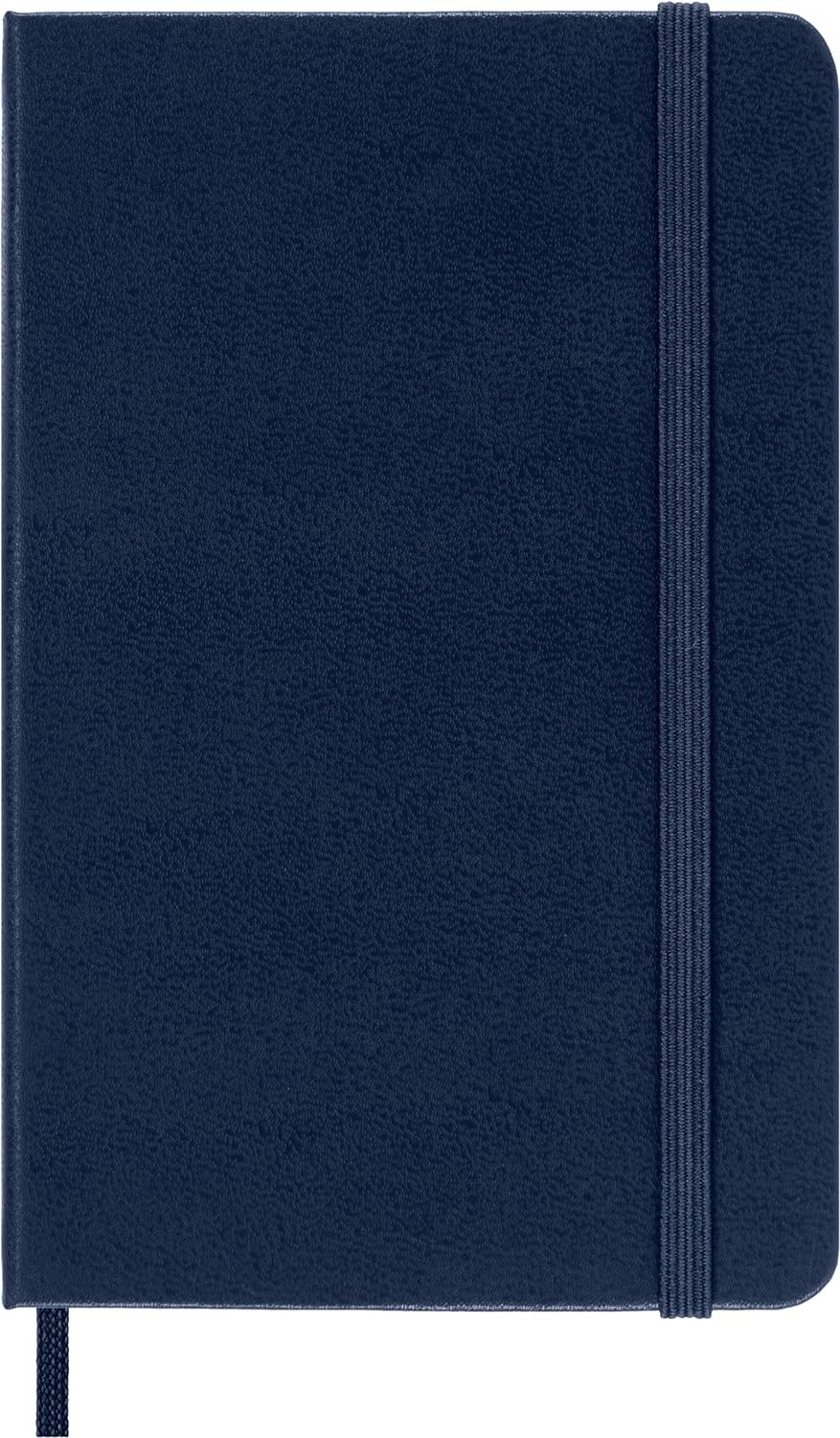 Moleskine Classic Plain Paper Notebook, Hard Cover and Elastic Closure Journal, Color Sapphire Blue, Size Pocket 9 x 14 cm, 192 Pages