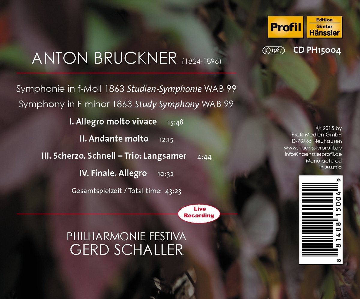 Bruckner: Symphony in F minor 1863 - Study Symphony