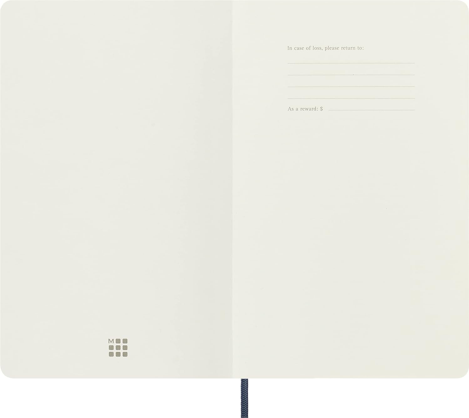 Moleskine Classic Ruled Paper Notebook, Soft Cover and Elastic Closure Journal, Color Sapphire Blue, Size Large 13 x 21 A5, 192 Pages