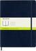 Moleskine Classic Plain Paper Notebook - Soft Cover and Elastic Closure Journal - Color Sapphire Blue - X- Large 19 x 25 A4 - 192 Pages