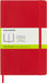 Moleskine Classic Plain Paper Notebook, Soft Cover and Elastic Closure Journal, Color Scarlet Red, Size Large 13 x 21 A5, 192 Pages
