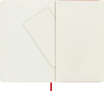 Moleskine - Classic Ruled Paper Notebook - Soft Cover and Elastic Closure Journal - Color Scarlet Red - Size Large 13 x 21 A5 - 192 Pages