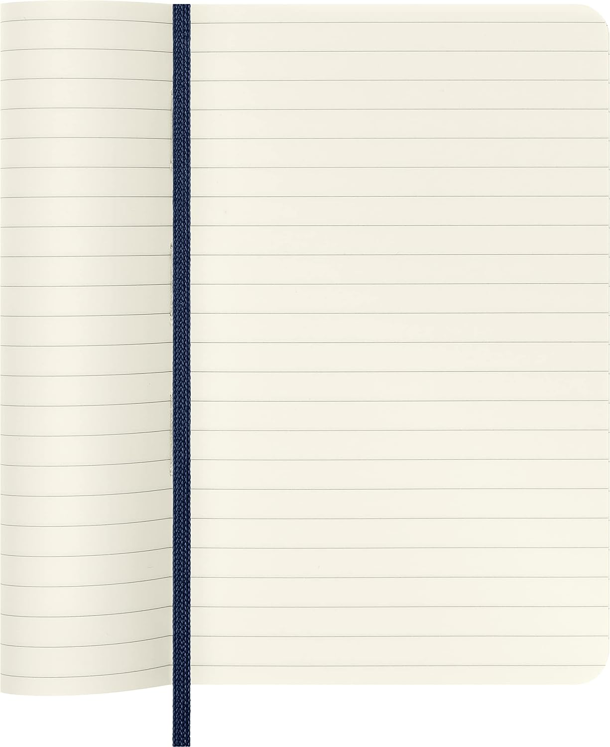 Moleskine Classic Ruled Paper Notebook, Soft Cover and Elastic Closure Journal, Color Sapphire Blue, Size Pocket 9 x 14 A6, 192 Pages
