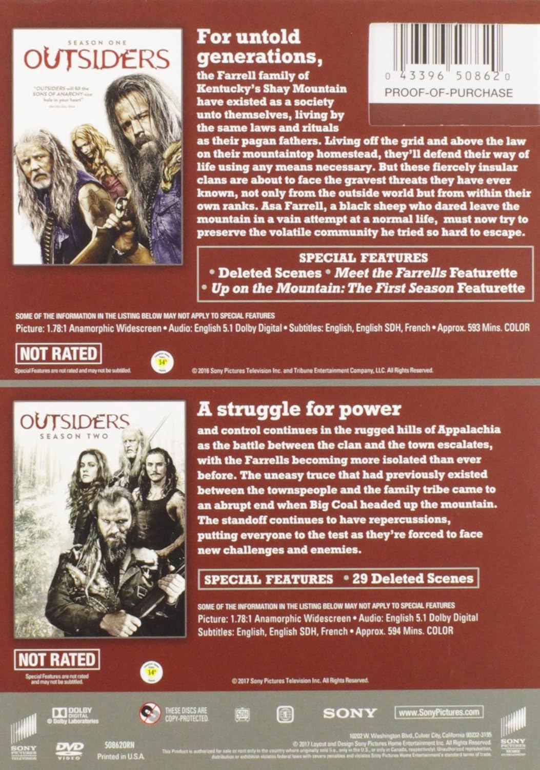 Outsiders - Season 01 / Outsiders - Season 02 - Set