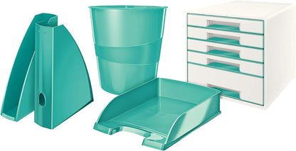 Leitz A4 Letter Tray, Ice Blue, WOW Range, 52263051