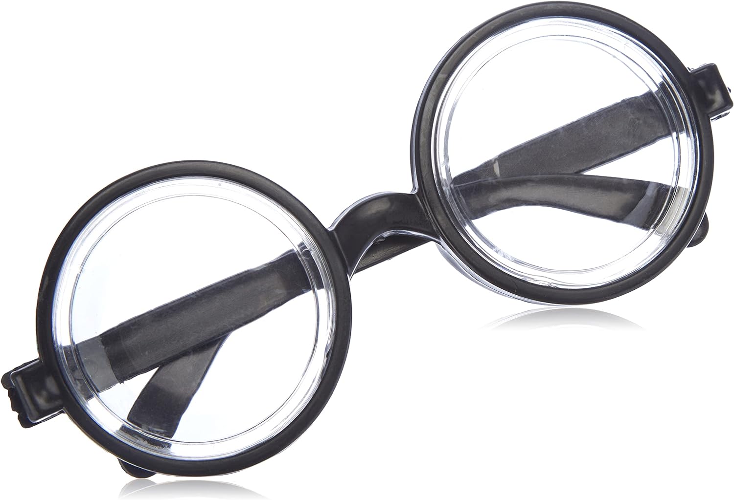Boland 00371 - Brille Nerd, schwarz, Hornbrille, sympathischer Streber, Fachidiot, Sonderling, Karneval, Fasching, Mottoparty, Verkleidung, Accessoire Einheitsgröße Einzelartikel