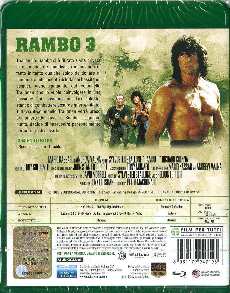 Blu-Ray - Rambo 3 (Indimenticabili) (1 Blu-ray